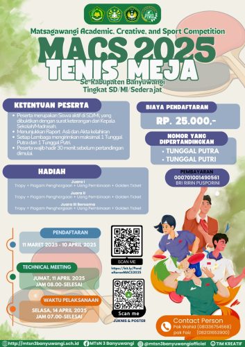 Macs 2025 tenis meja