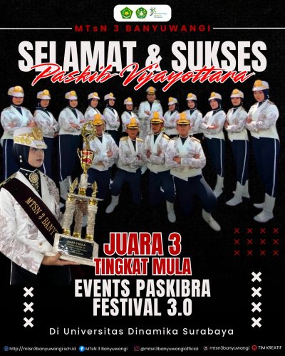 Paskibra festival 3. 0 di universitas dinamika surabaya